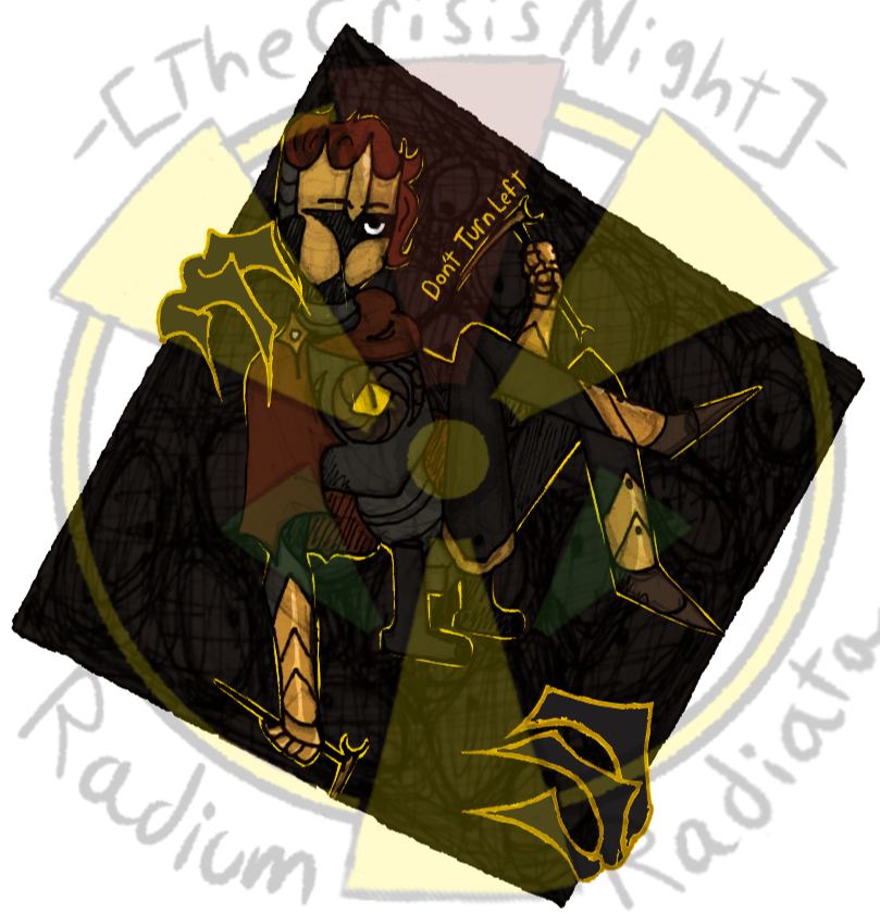 D3rlord3 x Lorn's Lure fanart - Digi-trad hybrid + keychain example